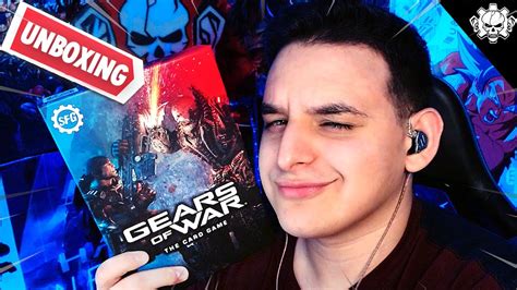 Unboxing Del Juego De Cartas De Gears Of War Youtube