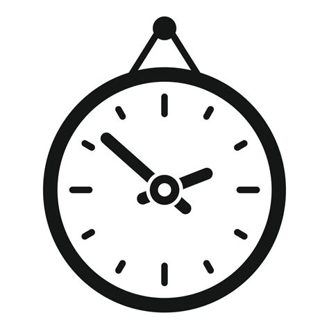 Wall Clock Icon Simple Vector Business Time Vector Art At