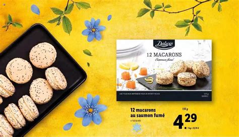 Promo 12 Macarons Au Saumon Fumé Deluxe chez Lidl iCatalogue fr