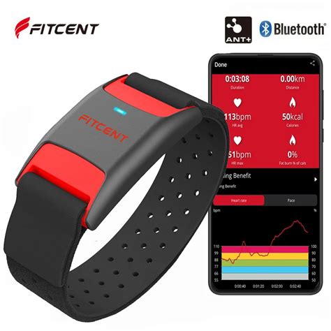 Fitcent Brazalete Con Monitor De Ritmo Card Aco Dispositivo Con Ant