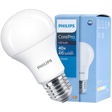 Żarówka Led E27 4 9w 40w 470lm 6500k Zimna Biała Corepro Philips Led