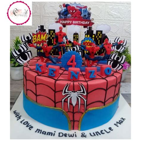 Jual Spiderman Cake Kue Ulang Tahun Spiderman Kue Ultah Karakter