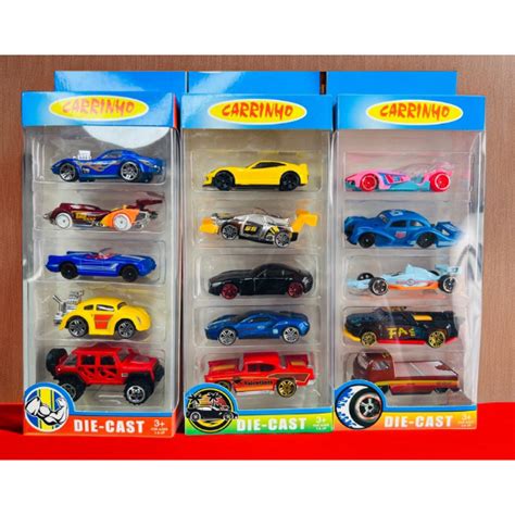 Brinquedo De Kit Cole O Carrinhos De Ferro Estilo Hot Wheels Shopee Brasil