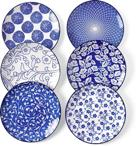 Selamica Ceramic Dessert Plates Set Of Small Salad Plates Inch