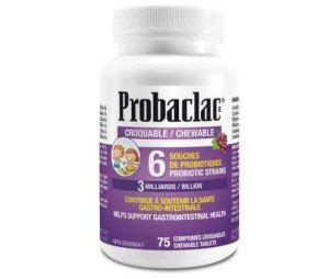 Chewable Probiotic for kids with grape flavor Probaclac – 75 tablets – aadviat