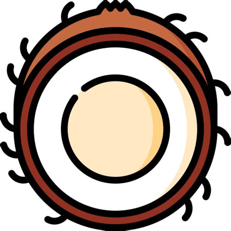 Coconut Special Lineal Color Icon