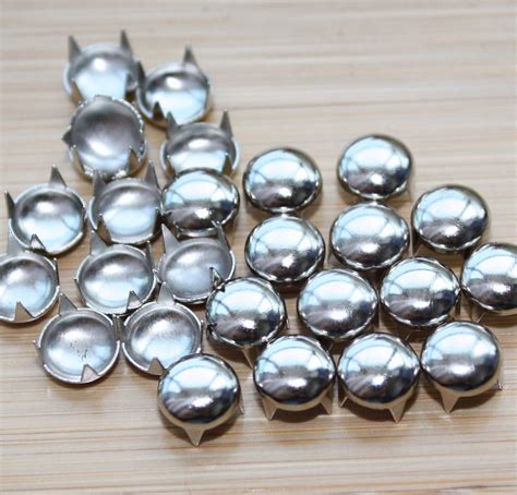 200pcs 14 Inch7mm Silver Round Studs Metal Studs Rivet