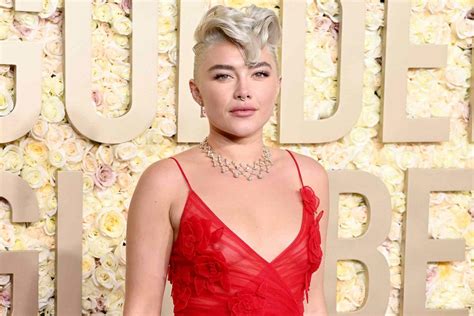 Florence Pugh Brings The Heat To The Golden Globes Red Carpet With