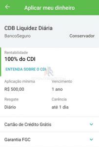 Pagbank Lan A Cdb Liquidez Di Ria Rendimento De Do Cdi