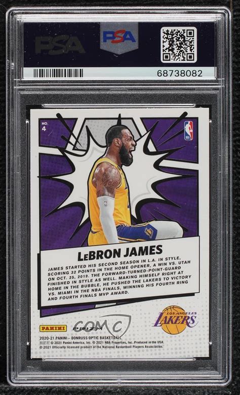 Panini Donruss Optic My House Purple Prizm Lebron James