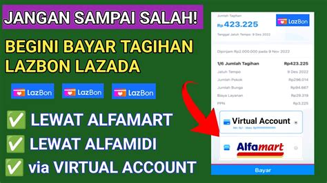 Cara Bayar Tagihan LazBon Lazada Di Alfamart Atau Alfamidi YouTube