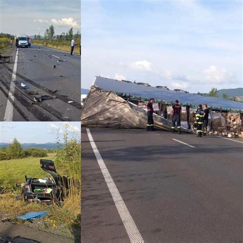 Accident GRAV pe DN6 Au fost implicate două TIR uri și un autoturism