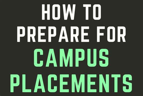 How To Prepare Yourself For Campus Placements Recruitment Company In