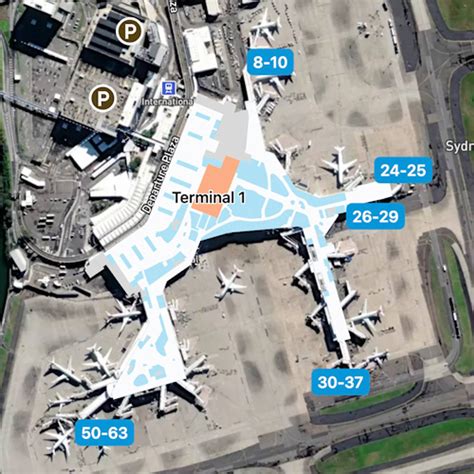 Sydney Airport Map Guide To Syds Terminals