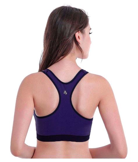 Buy Dealseven Fashion Purple Cotton Lycra Sports Bras Online At Best Prices In India Snapdeal