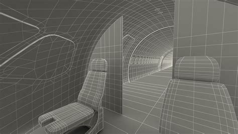 Airbus A220 100 Simple Interior 3D Model $149 - .3ds .blend .c4d .fbx ...