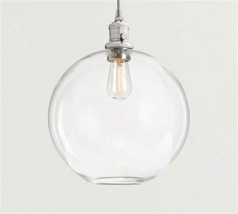 Pb Classic Cord Pendant Light Glass Globe Pottery Barn