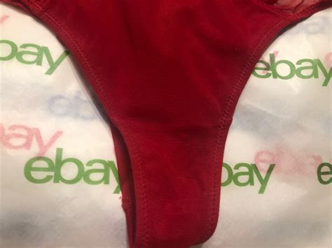 CHANTELLE VINTAGE RED BIKINI PANTIES LUXURIOUS SHEER Gem