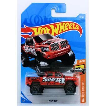 Xe O To Mo Hinh Ti Le Hot Wheels Dodge Ram Mau Do