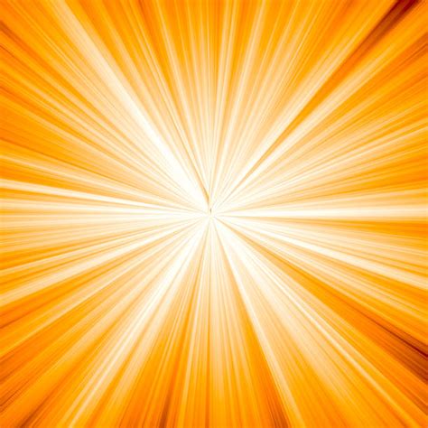Sun Radiating Heat On A Yellow Background Illustrations Royalty Free