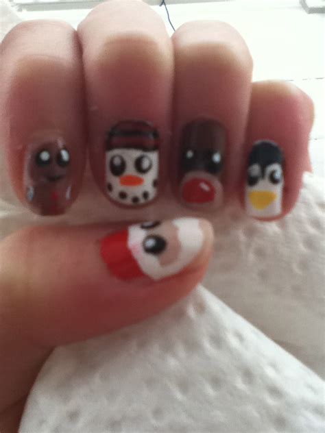 Christmas Character Nails Christmas Nails Nails Nails Inspiration
