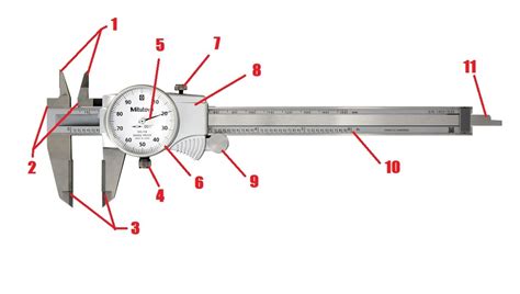 Dial Caliper Parts Diagram Quizlet