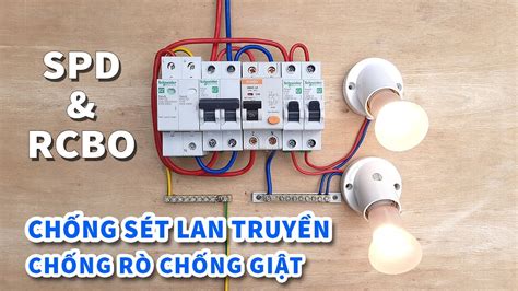 Cách Đấu Thiết Bị Chống Sét Lan Truyền SPD Bảo Vệ Hệ Thống Điện Gia