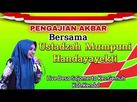 Pengajian Lucu Ngapak Bareng Ustadzah Mumpuni Di Sojomerto Gemuh Kendal