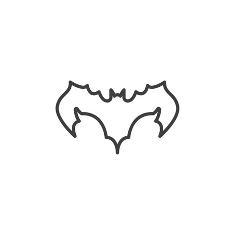 Vector Sign Of The Bat Symbol Is Isolated On A White Background Bat