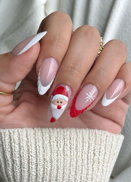 Winter Wonders 49 Festive Christmas Nail Art Designs Santa Red