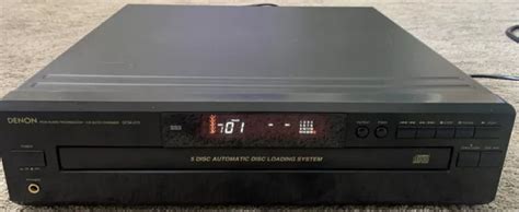 Retro Denon Dcm 270 Cd Auto Changer Cd Player 5 Disc Loading System