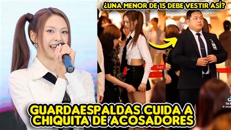 GUARDAESPALDAS CUIDA A CHIQUITA DE ACOSADORES FANS CRITICAN VESTUARIO