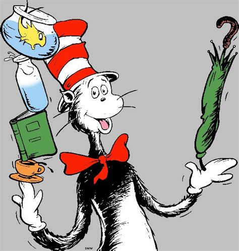 Cat In The Hat Reading A Book