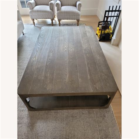 Weathered Oak Rh Oversized Coffee Table Aptdeco