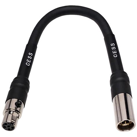 CESS 199 Mini XLR 5 Pin Female To Male Extension Cable 6 Inches