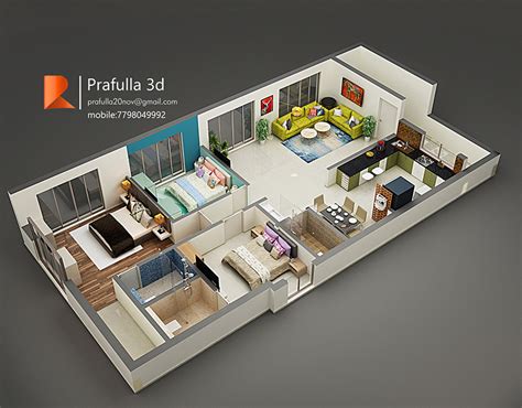 KOTHARI-HOUSE 3D FLOOR PLAN | Behance