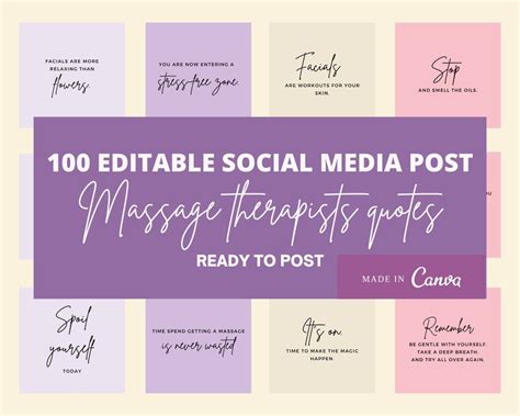 Massage Therapist Instagram Posts Massage Instagram Posts Massage