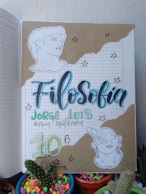 Portada Filosofía En 2024 Caratulas De Filosofia Cuadernos Creativos