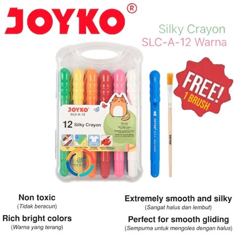 Jual Joyko Silky Crayon Slc A Krayon Warna Shopee Indonesia