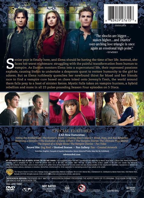 The Vampire Diaries The Complete Fourth Season Dvd The Vampire