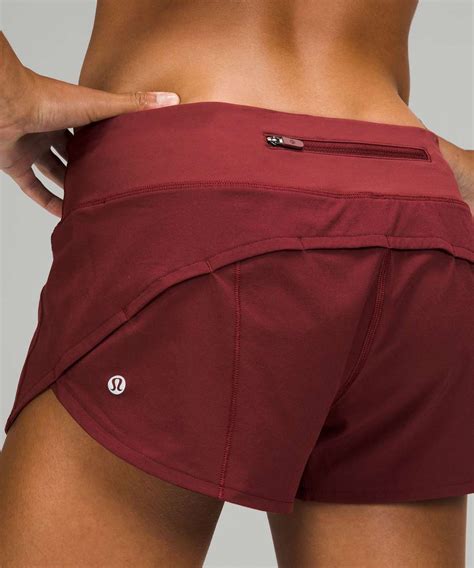 Lululemon Speed Up Low Rise Lined Short 2 5 Red Merlot Lulu Fanatics