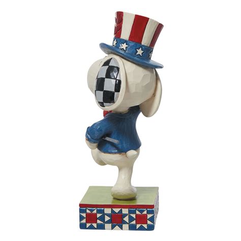 Jim Shore Peanuts Patriotic Snoopy Marching Figurine 525 Figurines