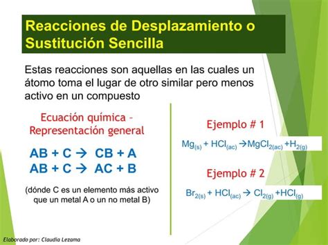 Clasificacion De Ecuaciones Quimicas Parte Ii Ppt