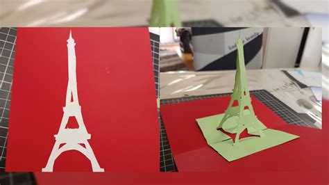 3d Eiffel Tower 🗼 Card Craft Pop Up Eiffel Tower Card Paper Craft Easy Pop Up Card Craft