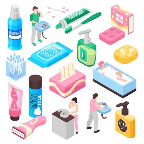 Children Personal Hygiene Infographic Set Flat Vector Image