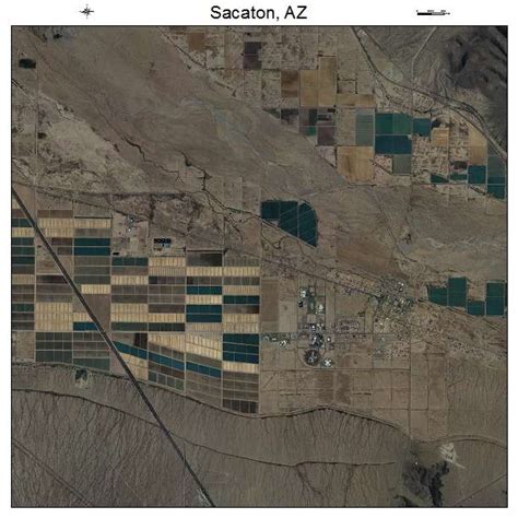 Aerial Photography Map Of Sacaton Az Arizona