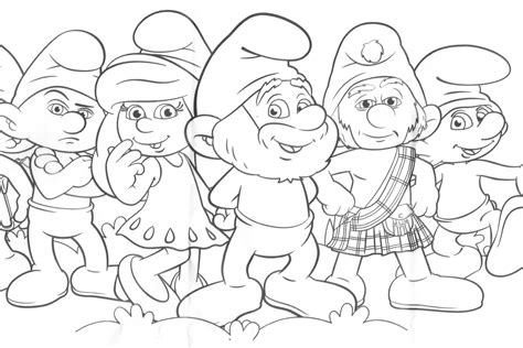 Os Smurfs Para Colorir Coloring City