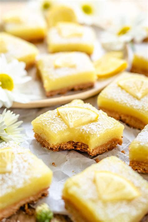 Vegan Lemon Bars Gluten Free Recipe Two Spoons