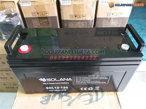 Jual Baterai Vrla Solana V Ah Aki Deep Cycle Solana Gel