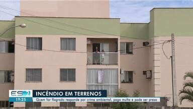 Boa Noite Espírito Santo Moradores colocam fogo em terreno baldio no